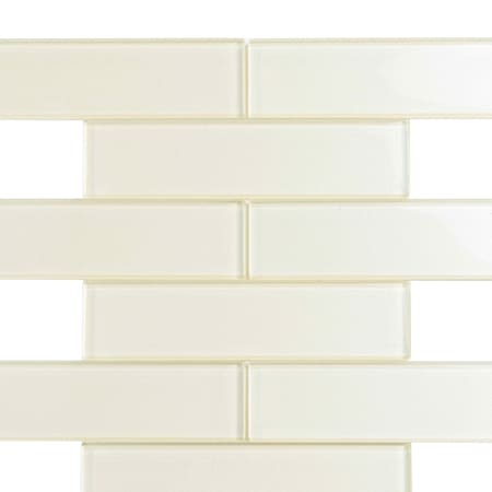 Apollo Tile White Sparkle 2X8 Subway 4.83 sq.ft 11.8 in. x11.8 in. Glass Mosaic Tile, 5PK APLC9905EC18